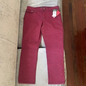 Ralph Lauren Red/Indigo Modern Straight Jean